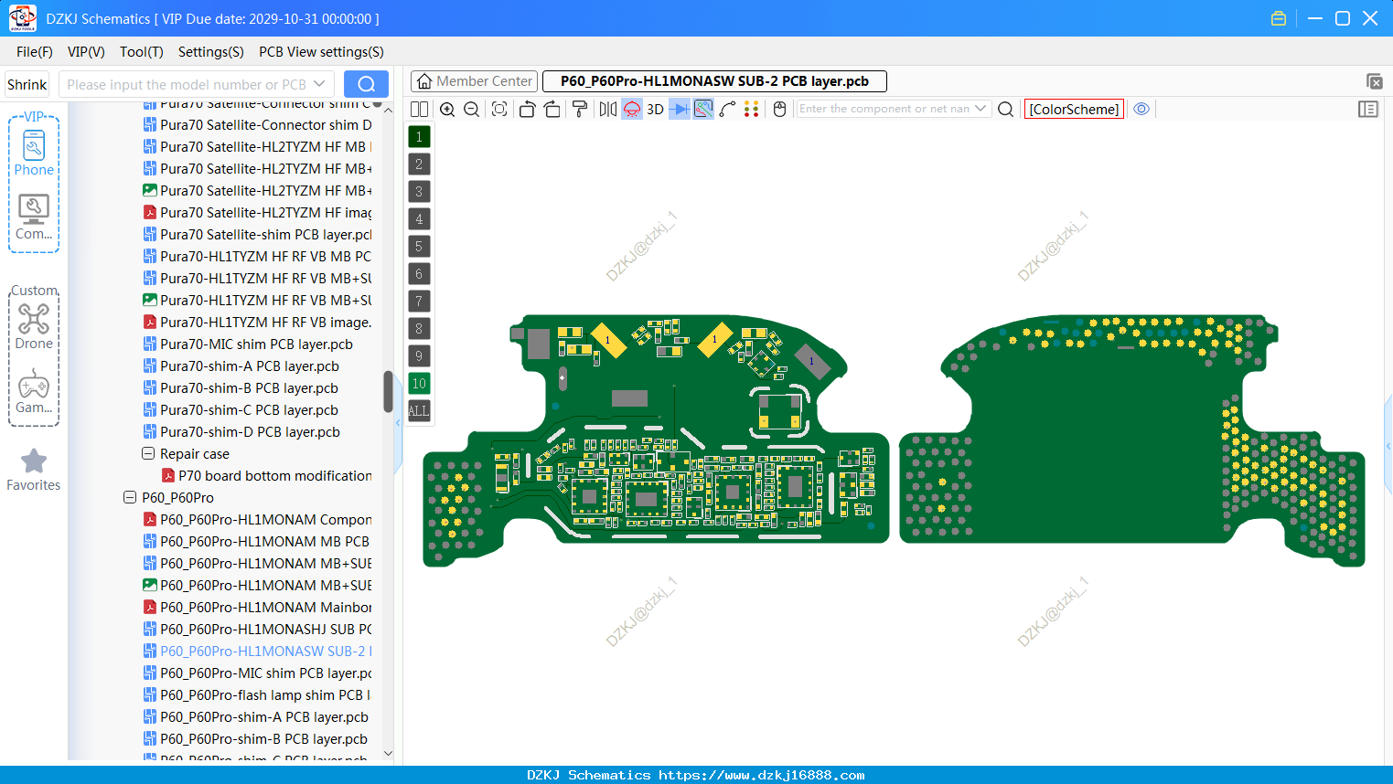 Huawei P60_P60Pro-HL1MONASW SUB-2 PCB Layer